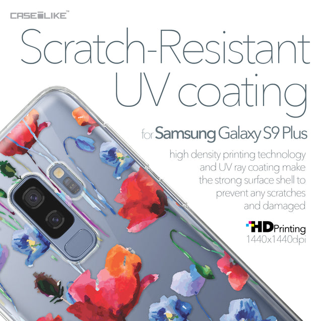 Samsung Galaxy S9 Plus case Watercolor Floral 2234 with UV-Coating Scratch-Resistant Case | CASEiLIKE.com