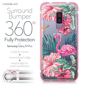 Samsung Galaxy S9 Plus case Tropical Flamingo 2239 Bumper Case Protection | CASEiLIKE.com