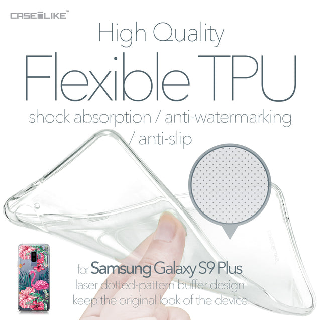 Samsung Galaxy S9 Plus case Tropical Flamingo 2239 Soft Gel Silicone Case | CASEiLIKE.com