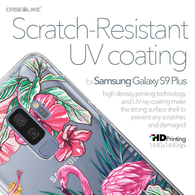 Samsung Galaxy S9 Plus case Tropical Flamingo 2239 with UV-Coating Scratch-Resistant Case | CASEiLIKE.com