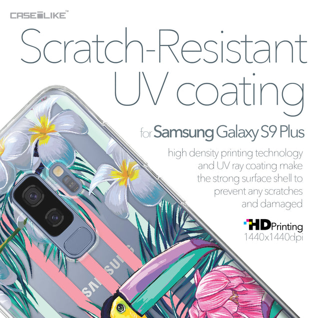 Samsung Galaxy S9 Plus case Tropical Floral 2240 with UV-Coating Scratch-Resistant Case | CASEiLIKE.com