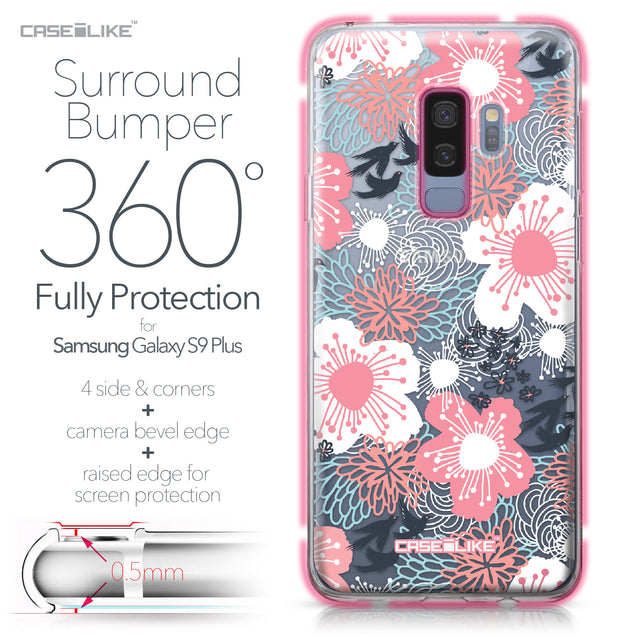 Samsung Galaxy S9 Plus case Japanese Floral 2255 Bumper Case Protection | CASEiLIKE.com