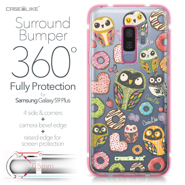 Samsung Galaxy S9 Plus case Owl Graphic Design 3315 Bumper Case Protection | CASEiLIKE.com