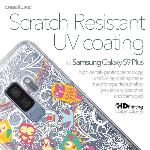 Samsung Galaxy S9 Plus case Owl Graphic Design 3316 with UV-Coating Scratch-Resistant Case | CASEiLIKE.com