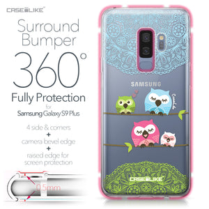 Samsung Galaxy S9 Plus case Owl Graphic Design 3318 Bumper Case Protection | CASEiLIKE.com