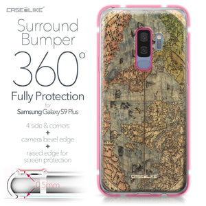 Samsung Galaxy S9 Plus case World Map Vintage 4608 Bumper Case Protection | CASEiLIKE.com