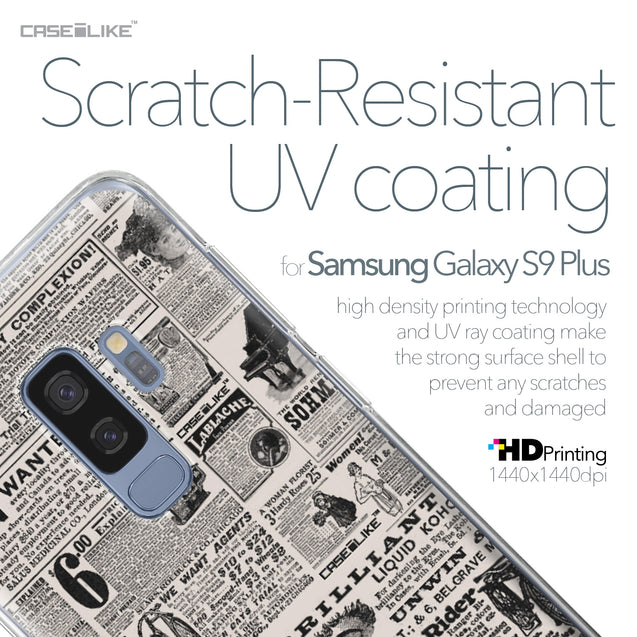 Samsung Galaxy S9 Plus case Vintage Newspaper Advertising 4818 with UV-Coating Scratch-Resistant Case | CASEiLIKE.com
