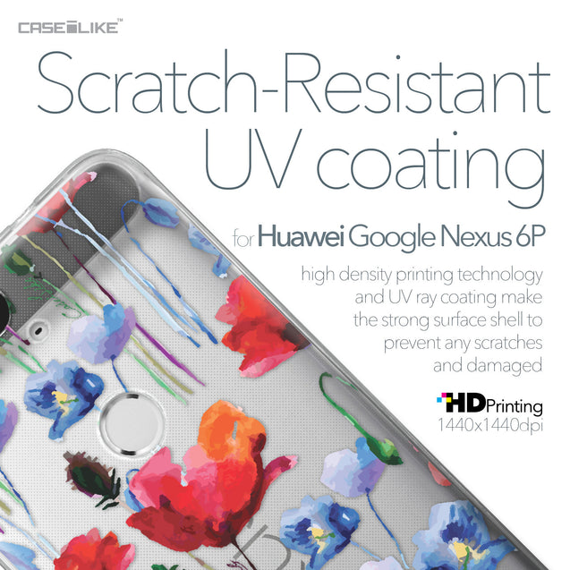 Huawei Google Nexus 6P case Watercolor Floral 2234 with UV-Coating Scratch-Resistant Case | CASEiLIKE.com