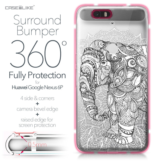 Huawei Google Nexus 6P case Mandala Art 2300 Bumper Case Protection | CASEiLIKE.com