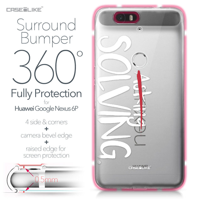 Huawei Google Nexus 6P case Quote 2412 Bumper Case Protection | CASEiLIKE.com
