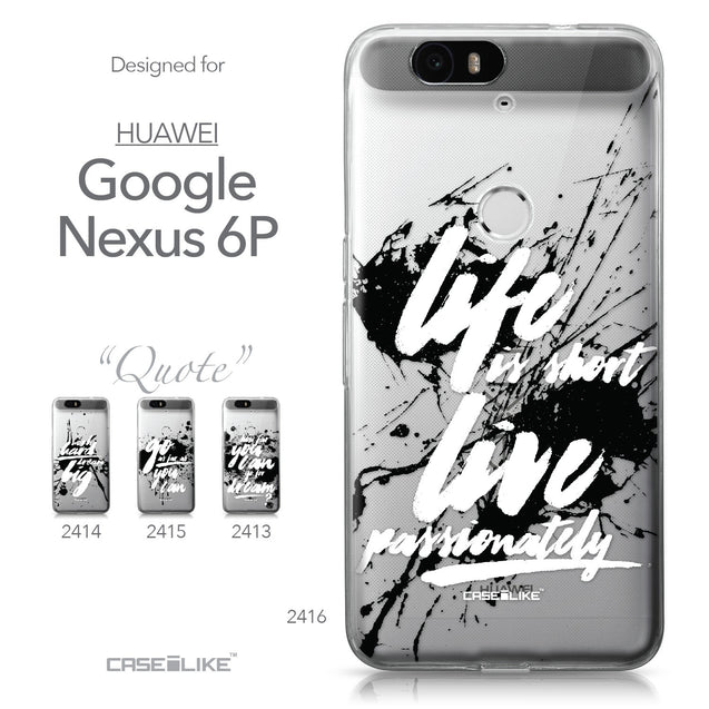 Huawei Google Nexus 6P case Quote 2416 Collection | CASEiLIKE.com