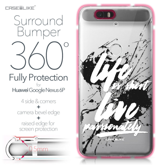 Huawei Google Nexus 6P case Quote 2416 Bumper Case Protection | CASEiLIKE.com