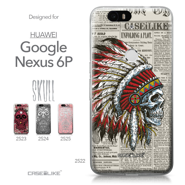 Huawei Google Nexus 6P case Art of Skull 2522 Collection | CASEiLIKE.com