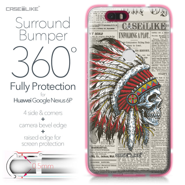 Huawei Google Nexus 6P case Art of Skull 2522 Bumper Case Protection | CASEiLIKE.com