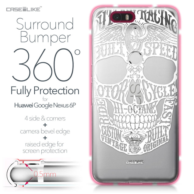 Huawei Google Nexus 6P case Art of Skull 2530 Bumper Case Protection | CASEiLIKE.com