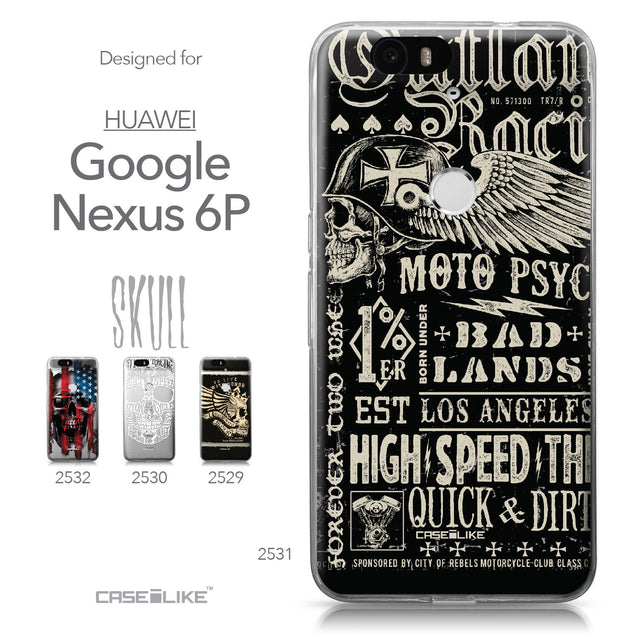 Huawei Google Nexus 6P case Art of Skull 2531 Collection | CASEiLIKE.com