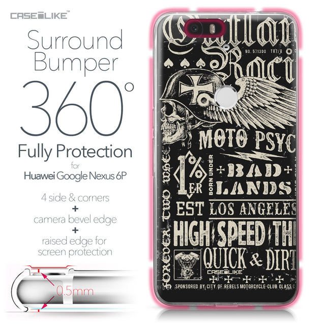 Huawei Google Nexus 6P case Art of Skull 2531 Bumper Case Protection | CASEiLIKE.com