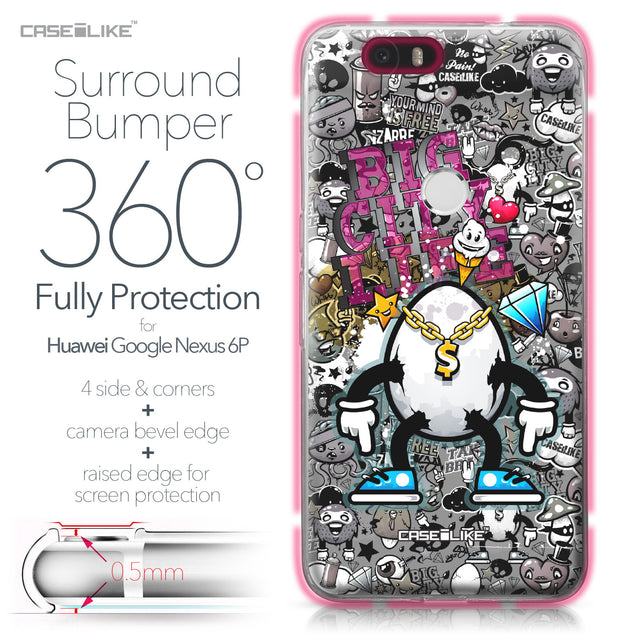 Huawei Google Nexus 6P case Graffiti 2704 Bumper Case Protection | CASEiLIKE.com