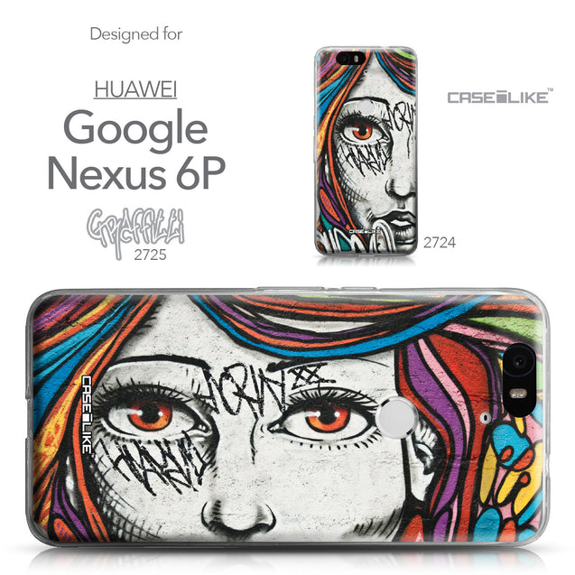Huawei Google Nexus 6P case Graffiti Girl 2725 Collection | CASEiLIKE.com
