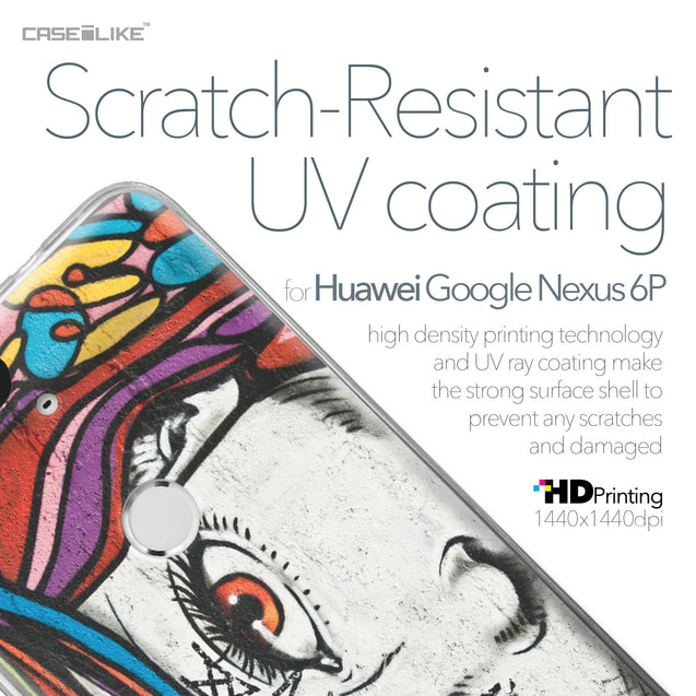 Huawei Google Nexus 6P case Graffiti Girl 2725 with UV-Coating Scratch-Resistant Case | CASEiLIKE.com