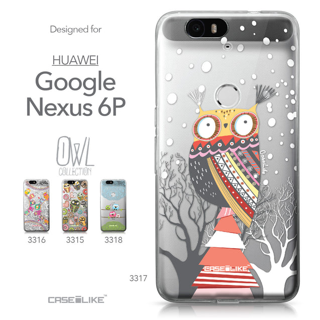Huawei Google Nexus 6P case Owl Graphic Design 3317 Collection | CASEiLIKE.com