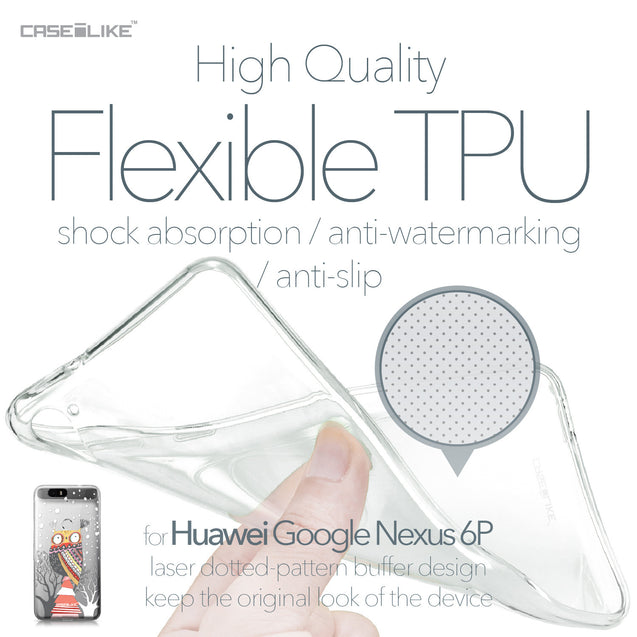 Huawei Google Nexus 6P case Owl Graphic Design 3317 Soft Gel Silicone Case | CASEiLIKE.com