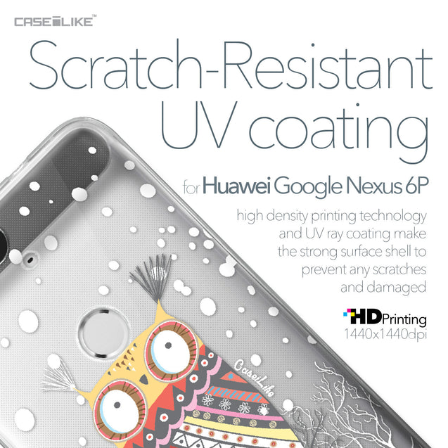 Huawei Google Nexus 6P case Owl Graphic Design 3317 with UV-Coating Scratch-Resistant Case | CASEiLIKE.com