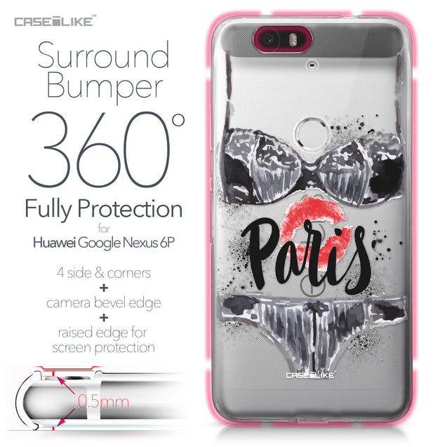 Huawei Google Nexus 6P case Paris Holiday 3910 Bumper Case Protection | CASEiLIKE.com