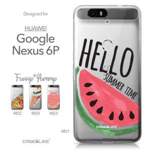 Huawei Google Nexus 6P case Water Melon 4821 Collection | CASEiLIKE.com