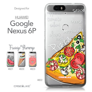 Huawei Google Nexus 6P case Pizza 4822 Collection | CASEiLIKE.com