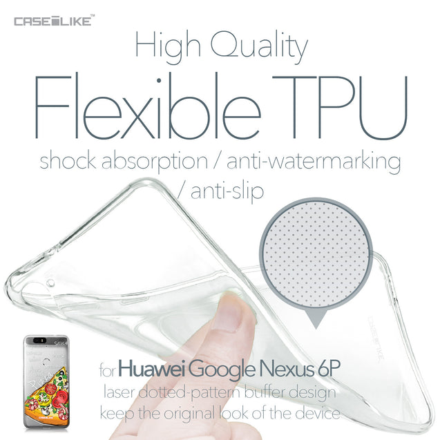 Huawei Google Nexus 6P case Pizza 4822 Soft Gel Silicone Case | CASEiLIKE.com