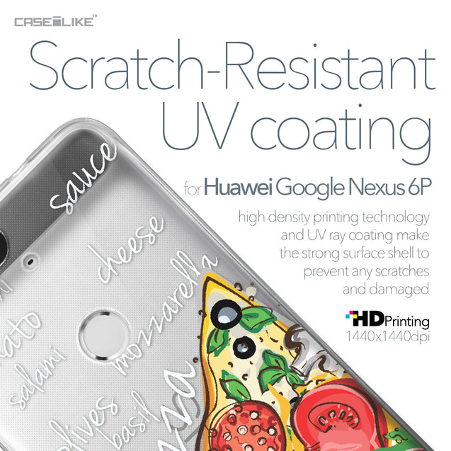 Huawei Google Nexus 6P case Pizza 4822 with UV-Coating Scratch-Resistant Case | CASEiLIKE.com