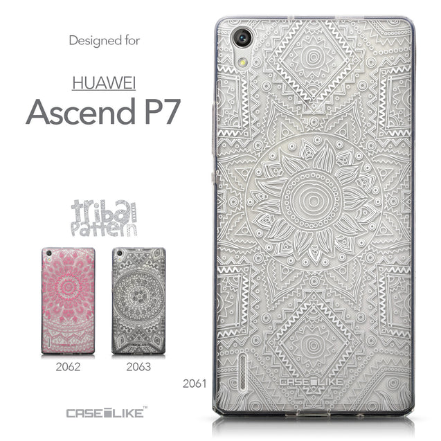 Collection - CASEiLIKE Huawei Ascend P7 back cover Indian Line Art 2061