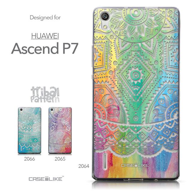 Collection - CASEiLIKE Huawei Ascend P7 back cover Indian Line Art 2064