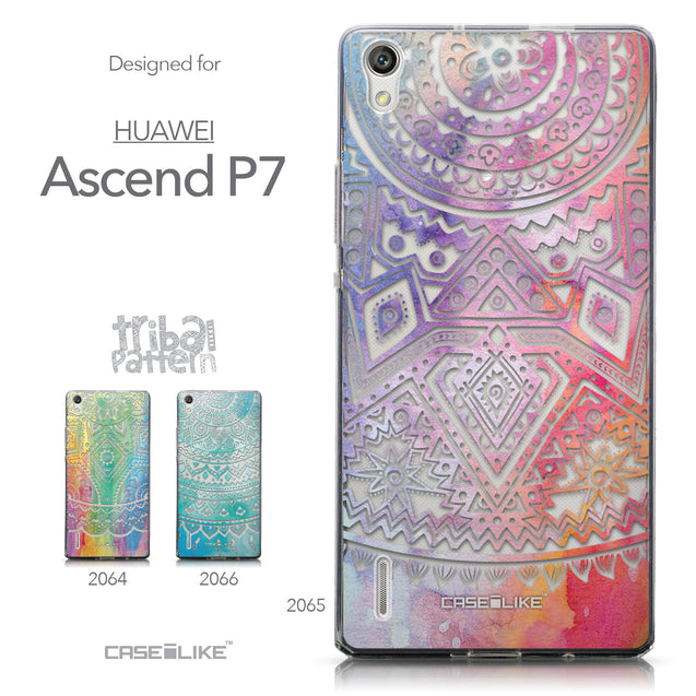 Collection - CASEiLIKE Huawei Ascend P7 back cover Indian Line Art 2065