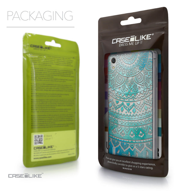 Packaging - CASEiLIKE Huawei Ascend P7 back cover Indian Line Art 2066