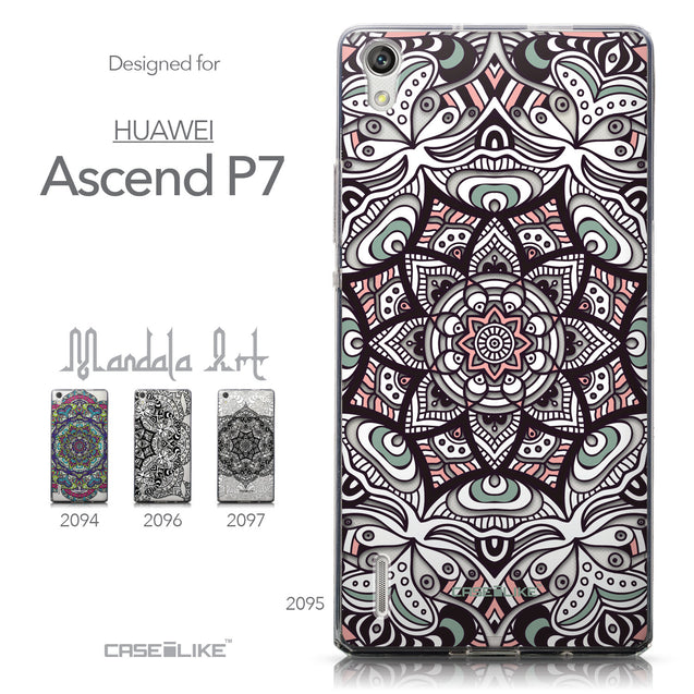 Collection - CASEiLIKE Huawei Ascend P7 back cover Mandala Art 2095