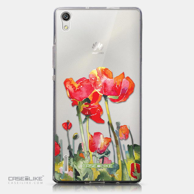 CASEiLIKE Huawei Ascend P7 back cover Watercolor Floral 2230