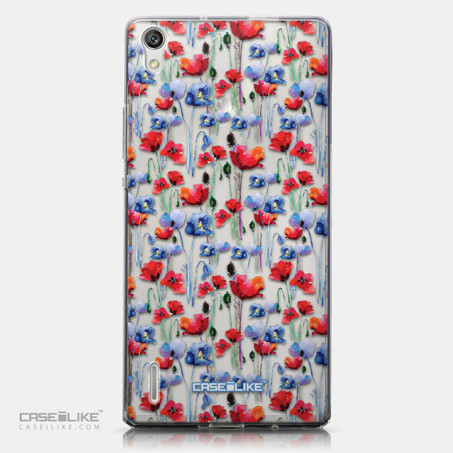 CASEiLIKE Huawei Ascend P7 back cover Watercolor Floral 2233