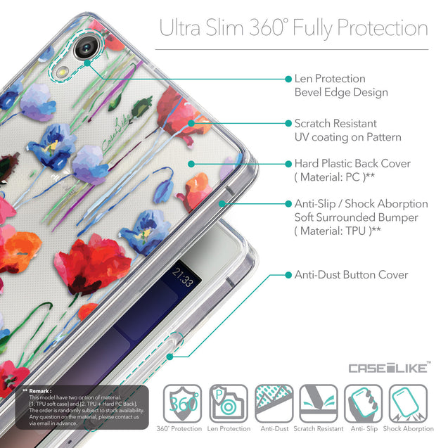 Details in English - CASEiLIKE Huawei Ascend P7 back cover Indian Line Art 2061