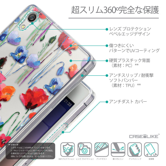 Details in Japanese - CASEiLIKE Huawei Ascend P7 back cover Indian Line Art 2061