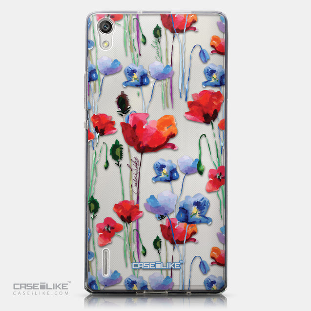 CASEiLIKE Huawei Ascend P7 back cover Watercolor Floral 2234