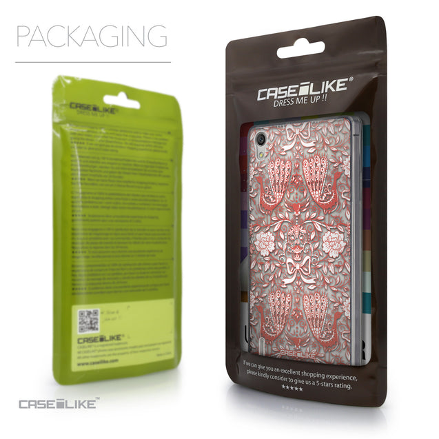 Packaging - CASEiLIKE Huawei Ascend P7 back cover Roses Ornamental Skulls Peacocks 2237