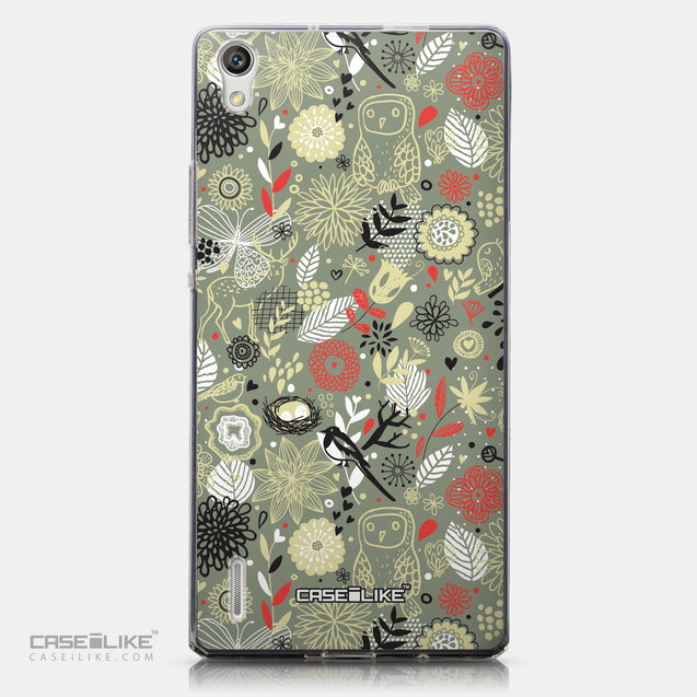 CASEiLIKE Huawei Ascend P7 back cover Spring Forest Gray 2243