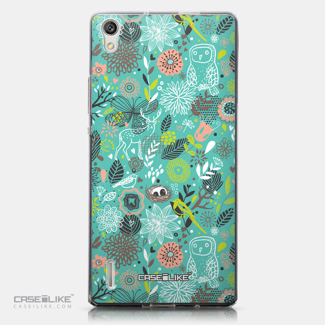 CASEiLIKE Huawei Ascend P7 back cover Spring Forest Turquoise 2245