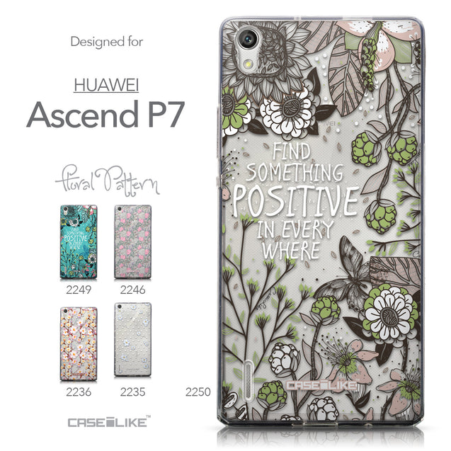 Collection - CASEiLIKE Huawei Ascend P7 back cover Blooming Flowers 2250