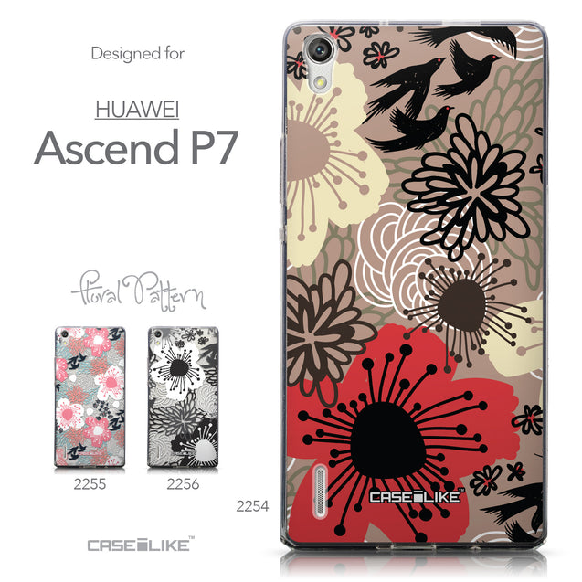 Collection - CASEiLIKE Huawei Ascend P7 back cover Japanese Floral 2254