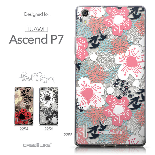 Collection - CASEiLIKE Huawei Ascend P7 back cover Japanese Floral 2255