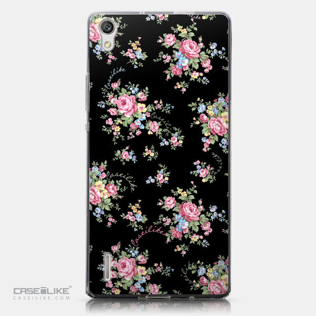 CASEiLIKE Huawei Ascend P7 back cover Floral Rose Classic 2261