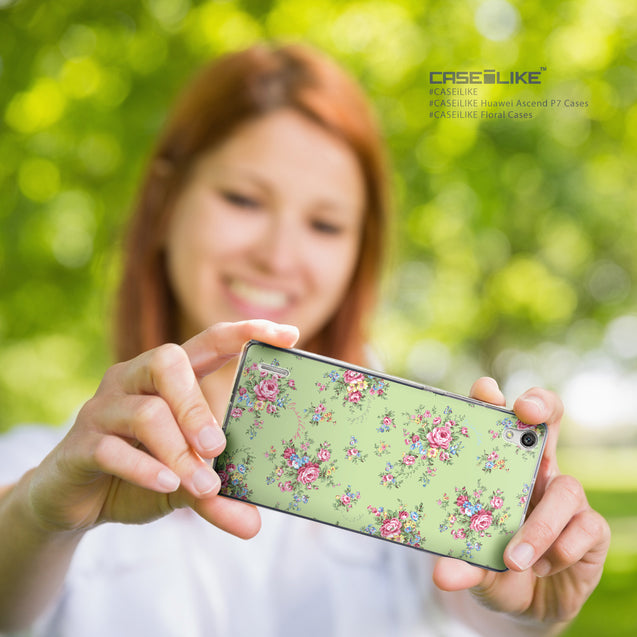 Share - CASEiLIKE Huawei Ascend P7 back cover Floral Rose Classic 2262